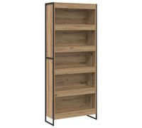 Vidaxl Bibliothèque 2 Pcs Chêne Artisan 80 X 30 X 155 Cm