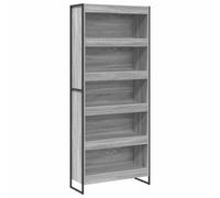 Vidaxl Bibliothèque 2 Pcs Gris Sonoma 80 X 30 X 155 Cm