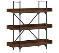 vidaXL Bibliothèque 3 étagères brun imitation chêne 100x33x108,5 cm
