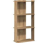 vidaXL Bibliothèque 3 étagères Chêne Artisan 60x30x120 cm Bois composite