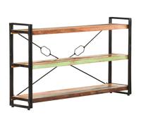 Vidaxl Bibliothèque 3 Niveaux 140x30x80 Cm Bois De Récupération Massif Marron