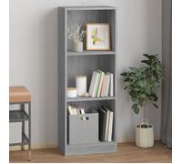 vidaXL Bibliothèque 3 niveaux Sonoma gris 40x24x109 cm 819255