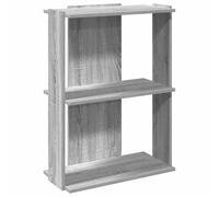 vidaXL Bibliothèque 3 niveaux Sonoma – 60 x 30 x 80 cm – Bois d'ingénierie – Gris