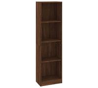 vidaXL Bibliothèque 4 compartiments brun imitation chêne 40x24x143 cm
