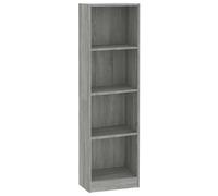 vidaXL Bibliothèque 4 compartiments Gris Sonoma 40x24x143 cm Bois composite
