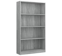 vidaXL Bibliothèque 4 compartiments Gris Sonoma 80x24x142 cm Bois composite