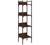 vidaXL Bibliothèque 4 étagères brun imitation chêne 35x30x138,5 cm