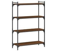 vidaXL Bibliothèque 4 étagères imitation chêne brun 80x30x120cm bois composite