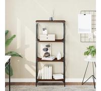 Vidaxl Bibliothèque 4 Niveaux Chêne Brun 59x35x132cm Bois D'ingénierie Marron