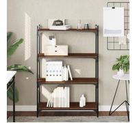 VidaXL Bibliothèque 4 niveaux chêne marron 80x30x120cm bois ingénierie 837676 Marron G
