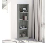 vidaXL Bibliothèque 4 niveaux Sonoma gris 40x24x143 cm 816066