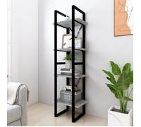 vidaXL Bibliothèque 4 niveaux Sonoma gris 40x30x140 cm Bois 821304