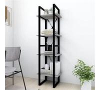 vidaXL Bibliothèque 4 niveaux Sonoma gris 40x30x140 cm Bois 821304