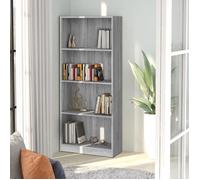 vidaXL Bibliothèque 4 niveaux Sonoma gris 60x24x142 cm 815430