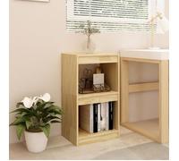 Vidaxl Bibliothèque 40x30x71,5 Cm Bois De Pin Massif Multicolore