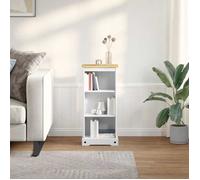 vidaXL Bibliothèque 46 x 29 x 100 cm Pin massif Blanc 42024946
