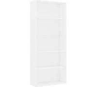 vidaXL Bibliothèque 5 compartiments Blanc 80x30x189 cm Bois composite