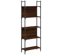 vidaXL Bibliothèque 5 étagères brun imitation chêne 60,5x24x166,5 cm