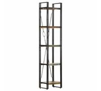 vidaXL Bibliothèque 5 niveaux Étagère à livres Bois de récupération massif 40x30x180 cm