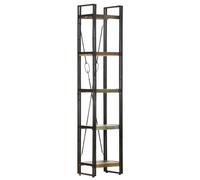 Vidaxl Bibliothèque 5 Niveaux 40x30x180 Cm Bois De Récupération Massif Marron