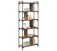 vidaXL Bibliothèque 5 Niveaux 76 x 32 x 192 cm Bois d'ingénierie