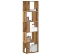 vidaXL Bibliothèque 5 niveaux chêne artisanal bois ingénierie – étagère à livres, armoire Marron