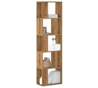 vidaXL Bibliothèque 5 Niveaux chêne Artisanal Bois ingénierie, étagère, étagère à Livres, Support de Livre, Armoire de Rangement, étagère de Rangement