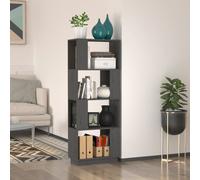Vidaxl Bibliothèque 5 Niveaux Chêne Fumé 60x30x154cm Bois D'ingénierie Marron