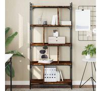 vidaXL Bibliothèque 5 niveaux chêne fumé 76x32x158cm bois d'ingénierie 833942
