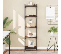 vidaXL Bibliothèque 5 niveaux chêne marron 40x30x154cm bois ingénierie