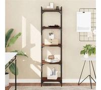 VidaXL Bibliothèque 5 niveaux chêne marron 40x30x154cm bois ingénierie 837641 Marron G