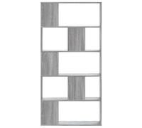 vidaXL Bibliothèque 5 niveaux 852776 Sonoma gris - bois d'ingénierie