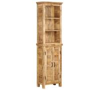 Vidaxl Bibliothèque 50 X 30 X 180 Cm Bois Massif De Manguier Marron