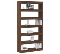 vidaXL Bibliothèque 6 Niveaux 100 x 30 x 198 cm Bois d'ingénierie