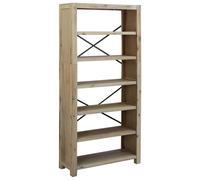 Vidaxl Bibliothèque 6 Niveaux 80x30x170 Cm Bois Solide D'acacia