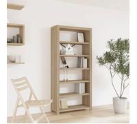 vidaXL Bibliothèque 6 niveaux 80x30x170 cm Bois solide d'acacia 345083