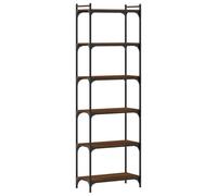 vidaXL Bibliothèque 6 Niveaux chêne Marron 60x30x188cm Bois ingénierie