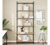Vidaxl Bibliothèque 6 Niveaux Chêne Sonoma 76x32x192 Cm