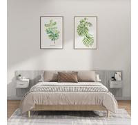 vidaXL Bibliothèque 6niveaux sonoma gris 80x30x188cm bois d'ingénierie