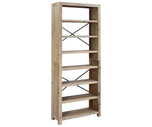 vidaXL Bibliothèque 7 Niveaux 80x30x200 cm Bois Solide d'acacia