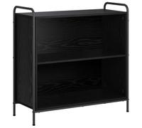 vidaXL Bibliothèque 80 x 33 x 80 cm Bois d'ingénierie Chêne Noir