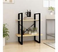 vidaXL Bibliothèque à 2 niveaux 60x30x70 cm Bois de pin massif Marron