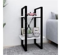 vidaXL Bibliothèque à 2 niveaux blanc 40x30x70 cm bois d'ingénierie806407 Blanc G