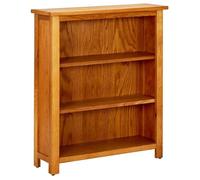 VidaXL Bibliothèque à 3 étagères 70 x 22,5 x 82cm Bois de chêne massif