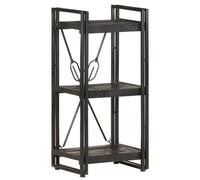 Vidaxl Bibliothèque À 3 Niveaux 40x30x80 Cm Bois De Manguier Massif Marron