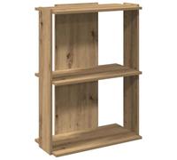 vidaXL Bibliothèque à 3 Niveaux chêne Artisanal 60x30x80 cm