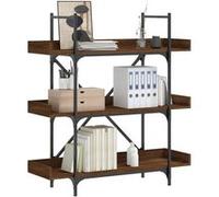 VidaXL Bibliothèque à 3 niveaux chêne marron 100x33x108,5 cm 837691 Marron G