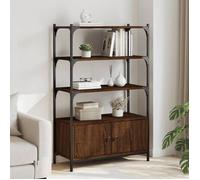 vidaXL Bibliothèque à 3 niveaux chêne marron 70x30x109,5 cm 838997