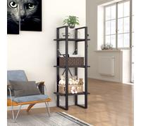 Bois de Pin Solide Armoire Haute 40x30x210 cm Bibliothèque Etagère vidaXL