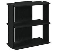 vidaXL Bibliothèque à 3 niveaux Bois d'ingénierie Noir 60×30×60 cm